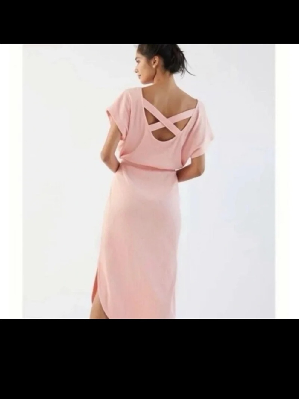 Anthropologie Daily Practice Dolman Sleeve Maxi Dress in Peach size Small - Picture 8 of 12